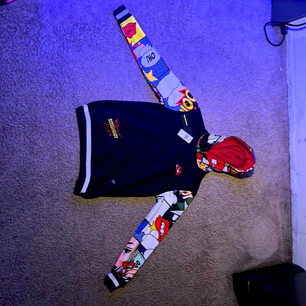 Small/mens/hoodie/comic style/screen shot/brand new